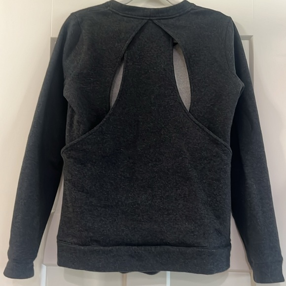 Lululemon gray sweatshirt with cut out back. 6 - Picture 3 of 5